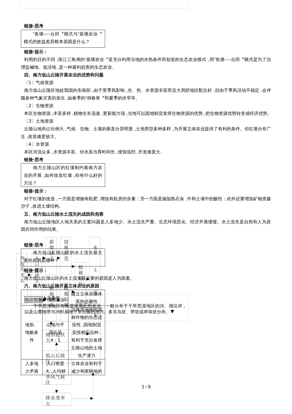 地理中图版高三一轮复习专题十四农业区域的综合开发 学案_第3页