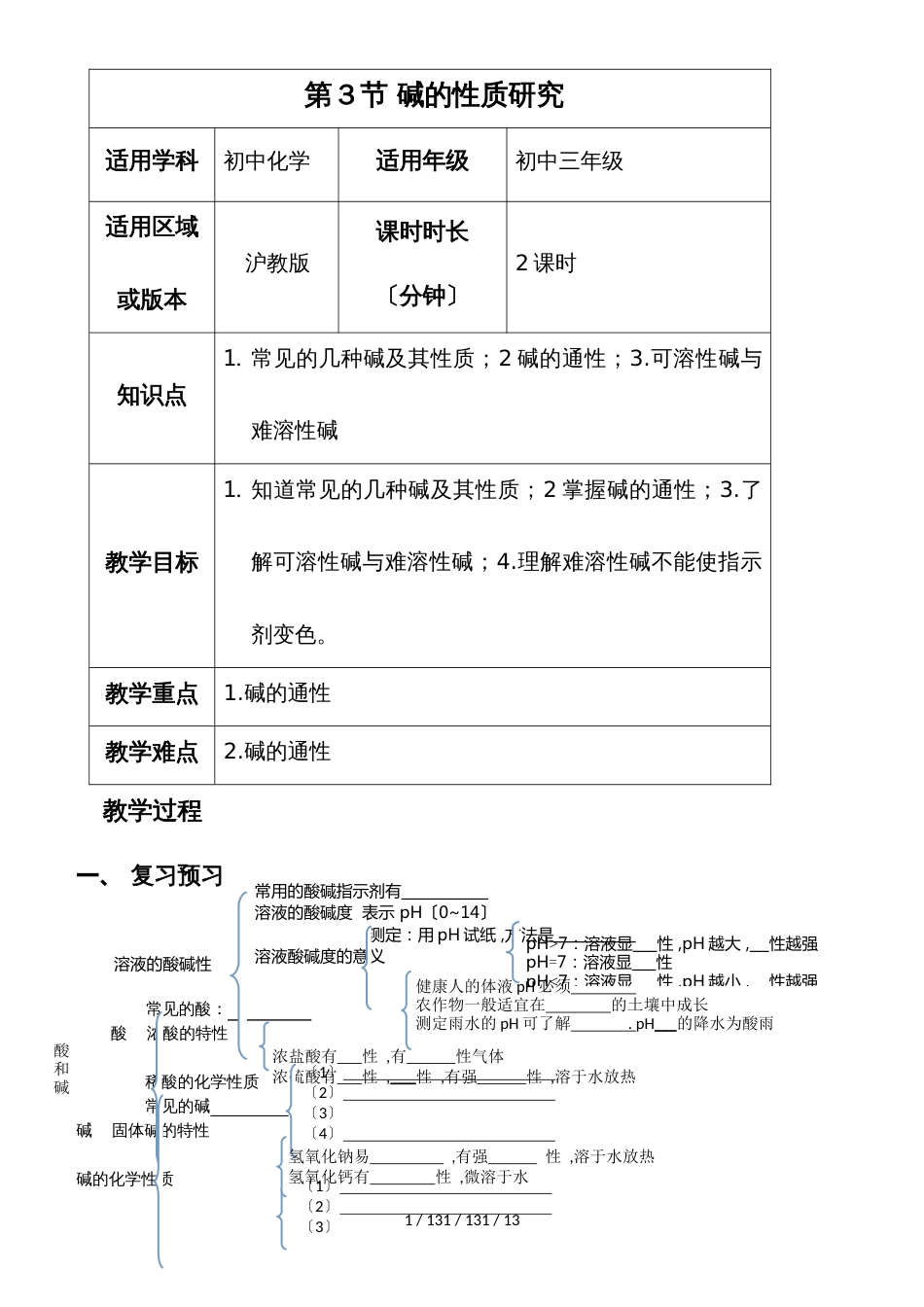 第七章 第二节 碱的性质研究_教案_第1页