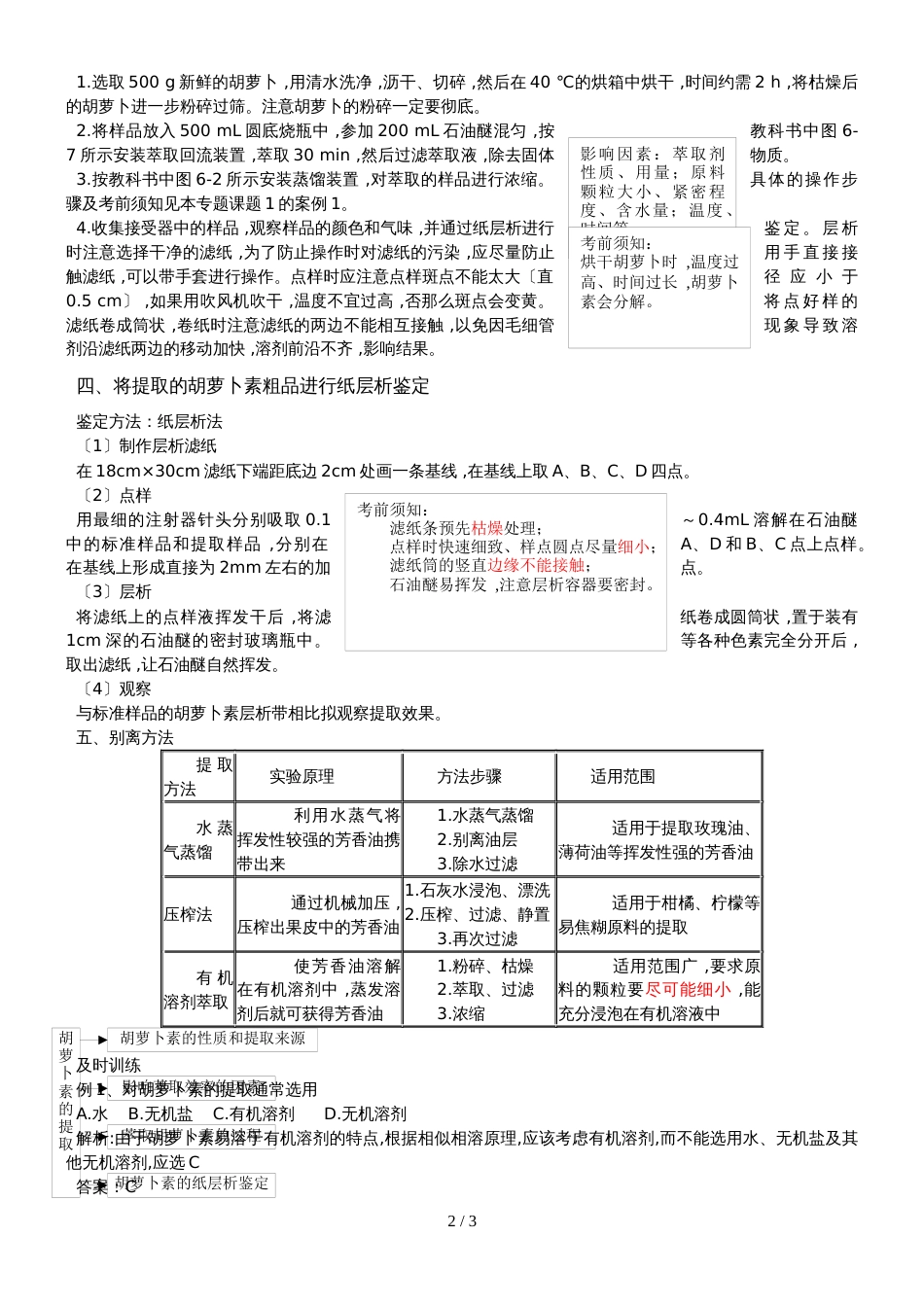 6.2  胡萝卜素的提取教案_第2页