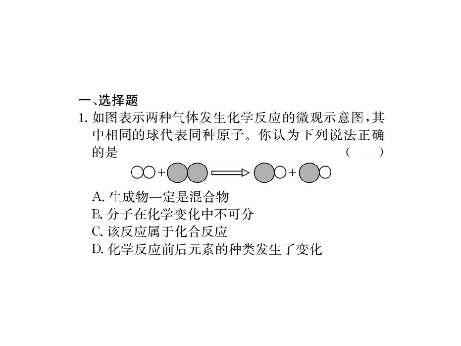 （一）遵义常考微观反应示意图_第2页