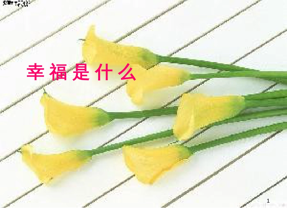 （人教新课标）四年级语文上册《幸福是什么》课件_第1页