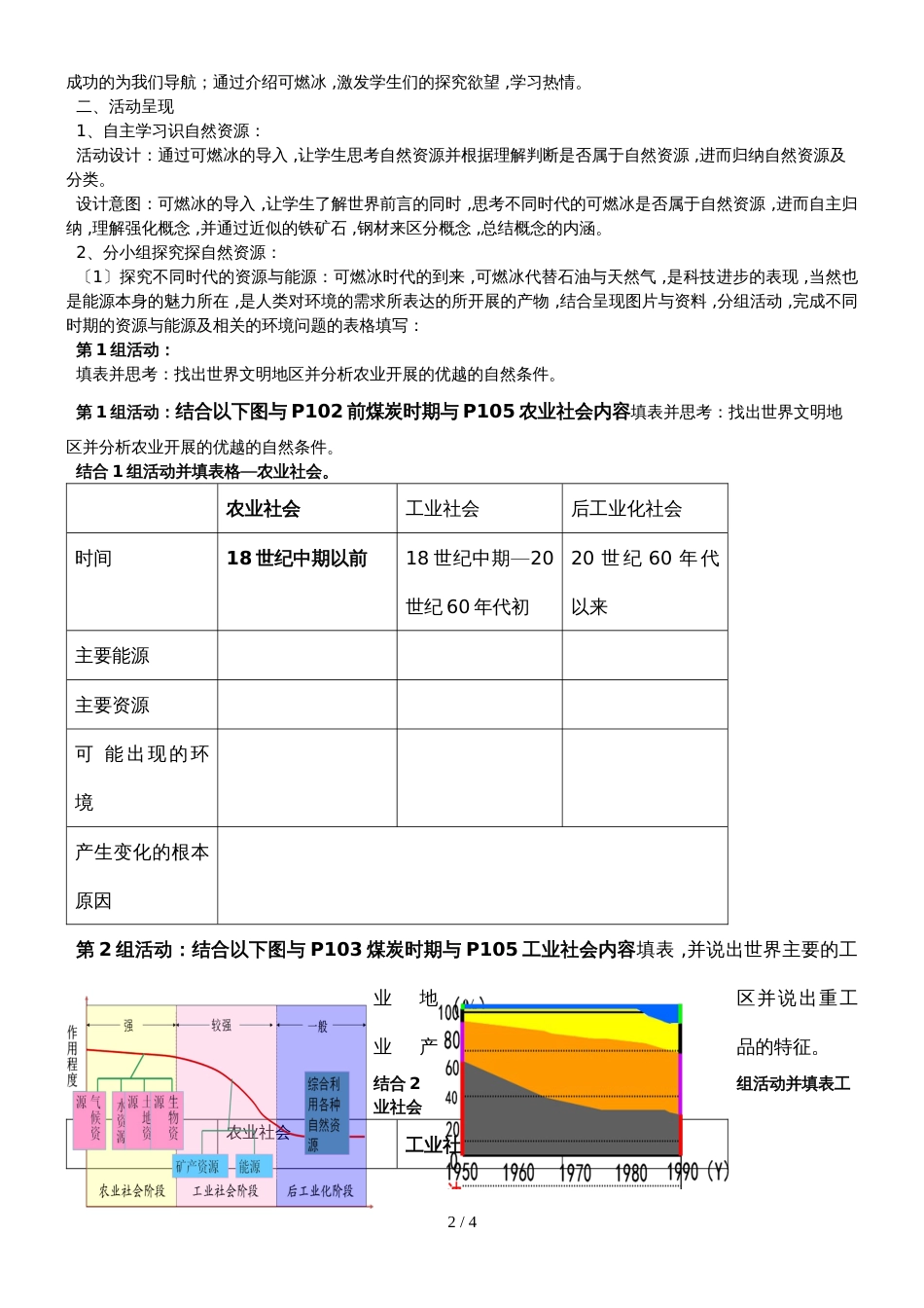 地理必修一湘教版 第三节 自然资源与人类活动教案_第2页