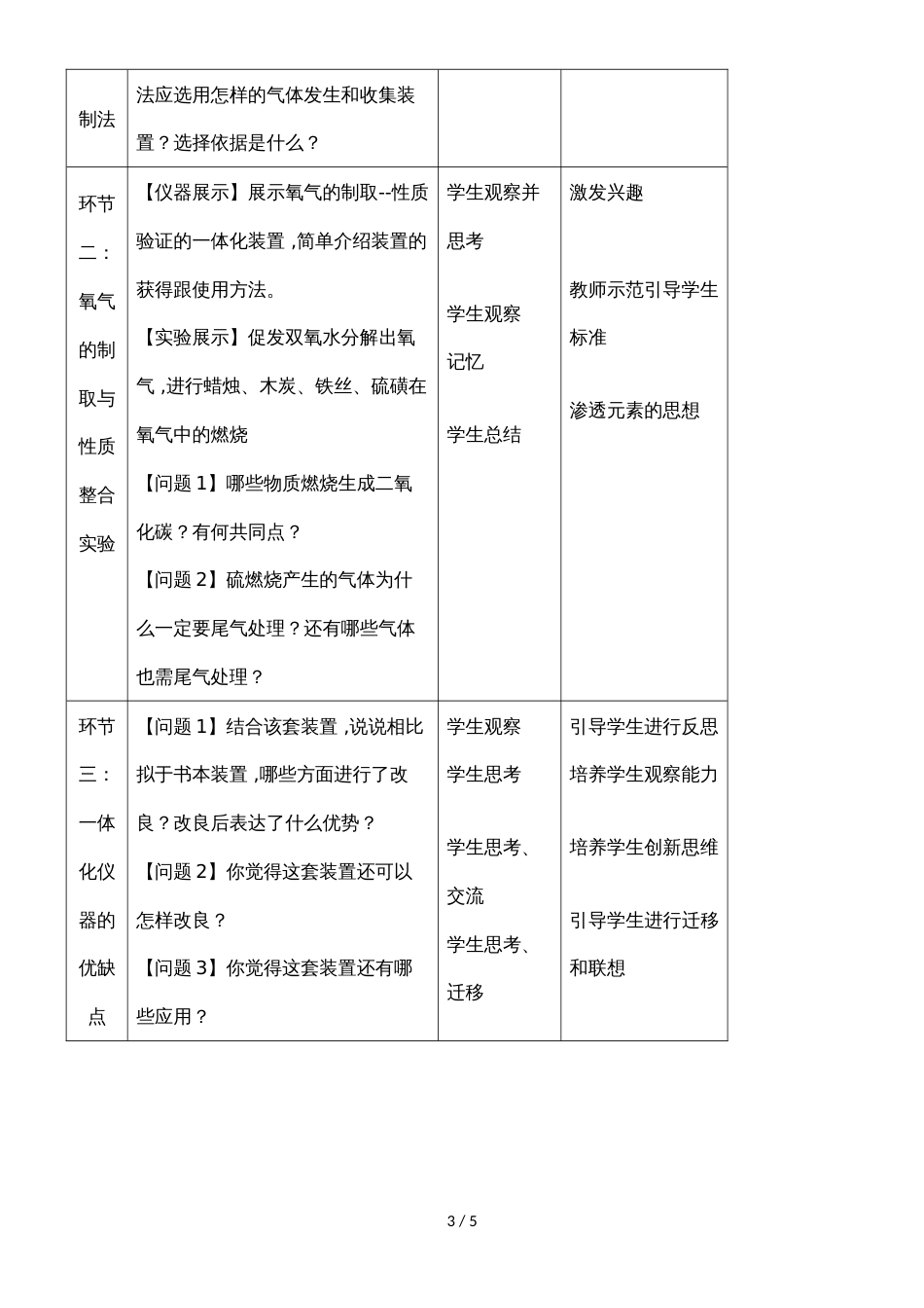 《氧气的制取与性质》说课稿_第3页