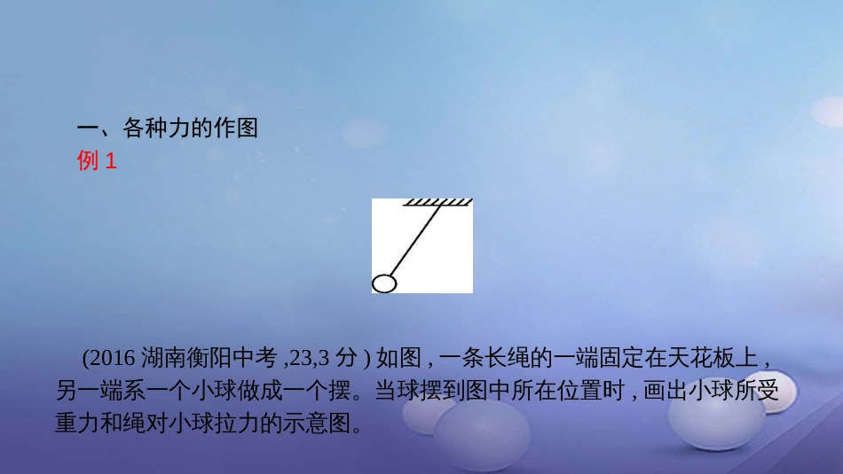 安徽省中考物理 考前题型过关 专题二 题型三 力学作图课件[共24页]_第3页