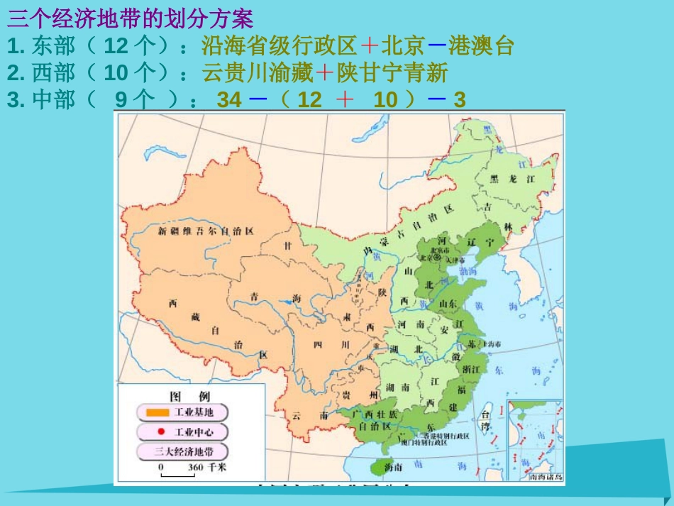 辽宁省抚顺市第一中学20152016学年高一地理 世界地理 17中国的三个经济地带课件_第3页