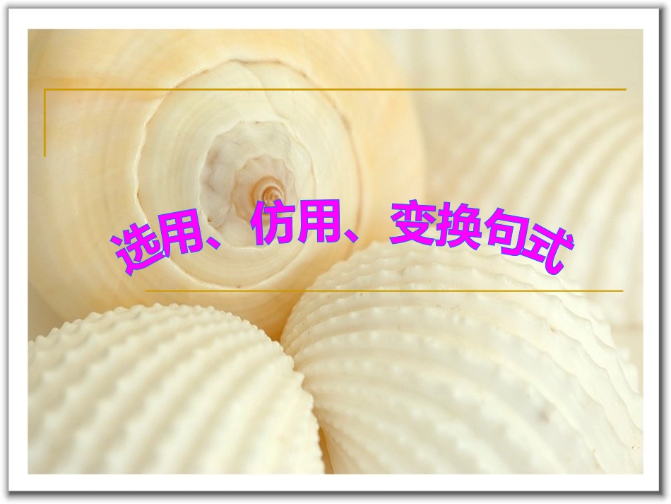 选用变换句式课件_第1页