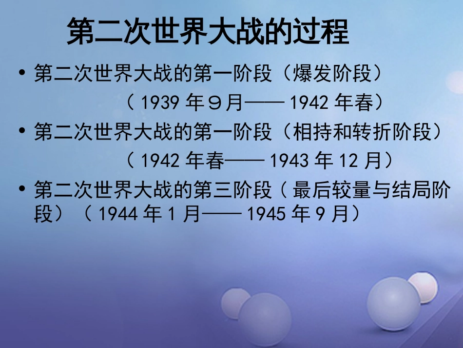 云南省中考历史 22 第二次世界大战复习课件_第3页