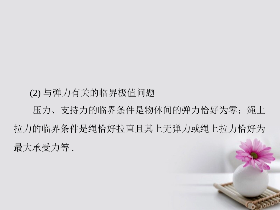 南方新高考2018版高考物理大一轮复习 专题提升四 圆周运动中的临界问题课件[共14页]_第3页