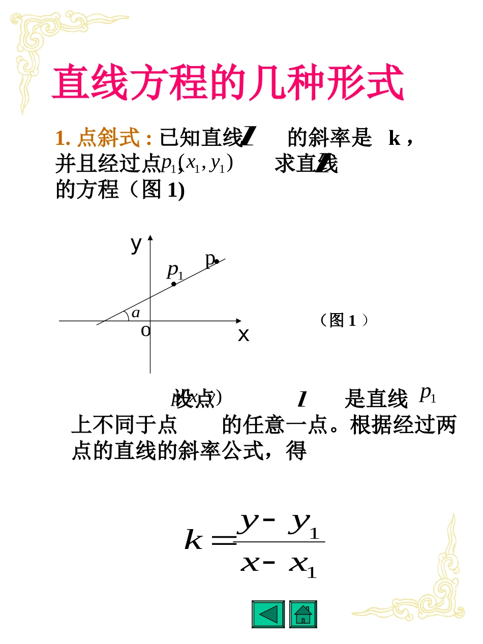 直线方程的几种形式 ppt课件[共14页]_第2页