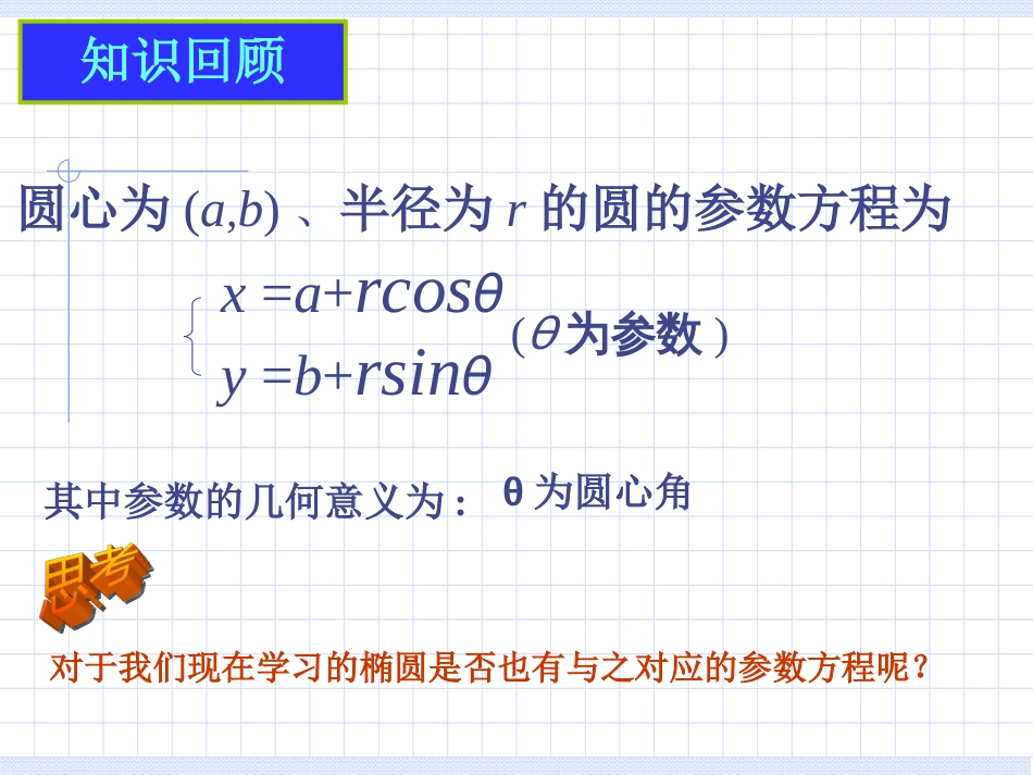 椭圆的参数方程[共22页]_第2页