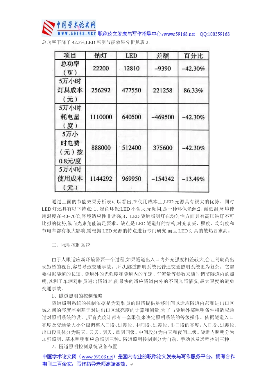 照明节能论文：隧道照明节能技术研究[共4页]_第2页