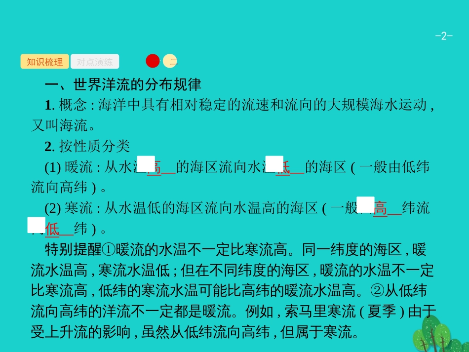 浙江省2018高考地理一轮复习 2.4.2 洋流课件_第2页