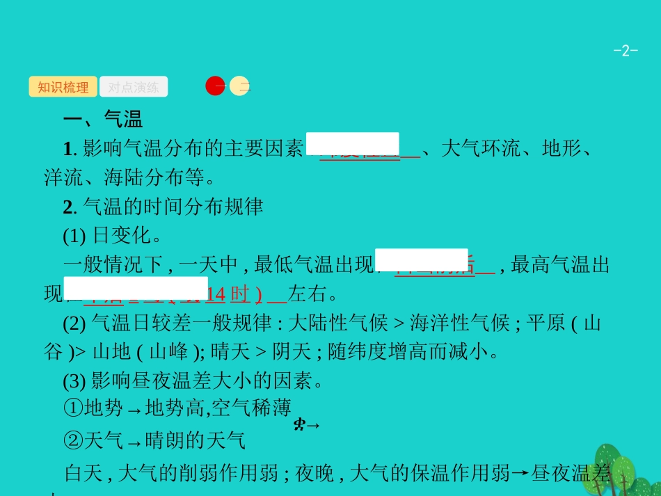 浙江省2018高考地理一轮复习 2.3.3 气候的基本要素——气温与降水课件_第2页