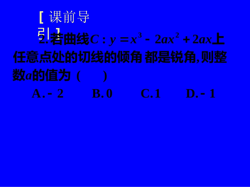 湖北黄冈中学高三数学《专题十四 导数的应用》（文科）_第3页