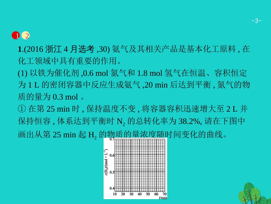 浙江省2018高考化学一轮复习 第二部分 无机化学与化学反应原理综合课件 苏教版_第3页