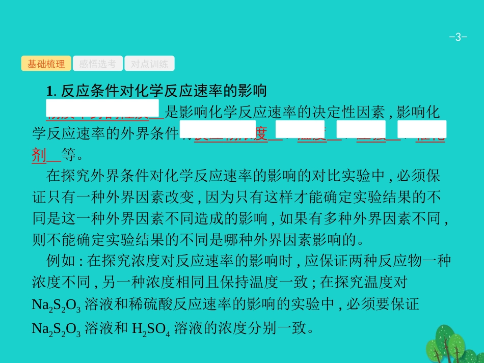 浙江省2018高考化学一轮复习 32 化学反应条件的控制课件 苏教版_第3页
