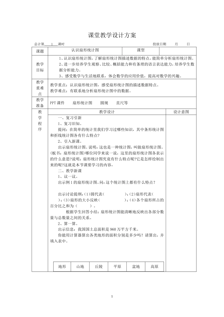 苏教版六年级下册数学教案全册[共107页]_第1页