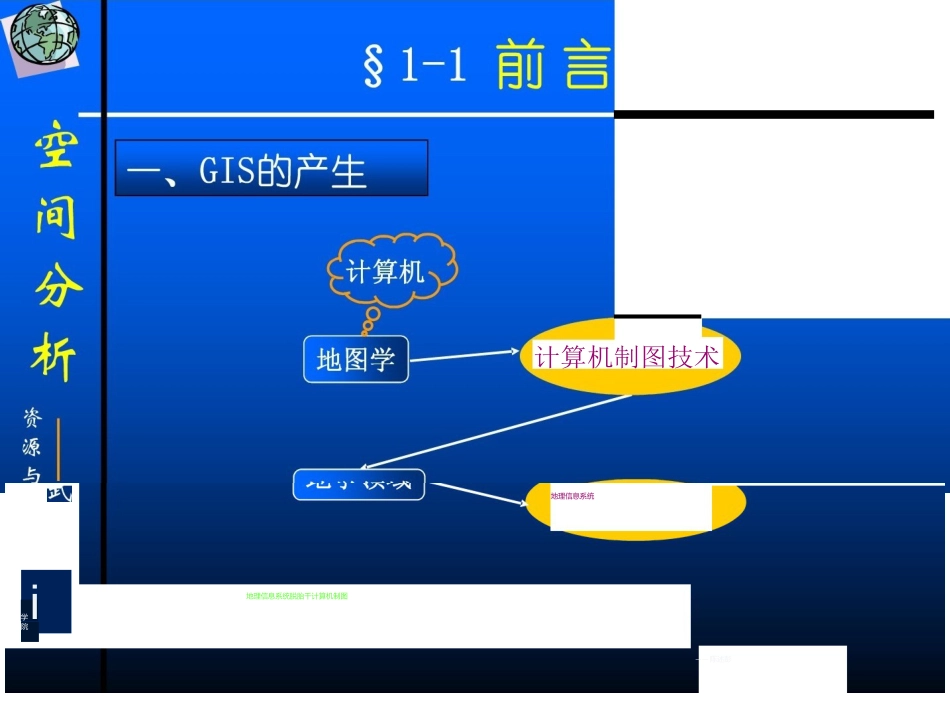 空间分析  武汉大学精品课程【精品PPT】_第1页