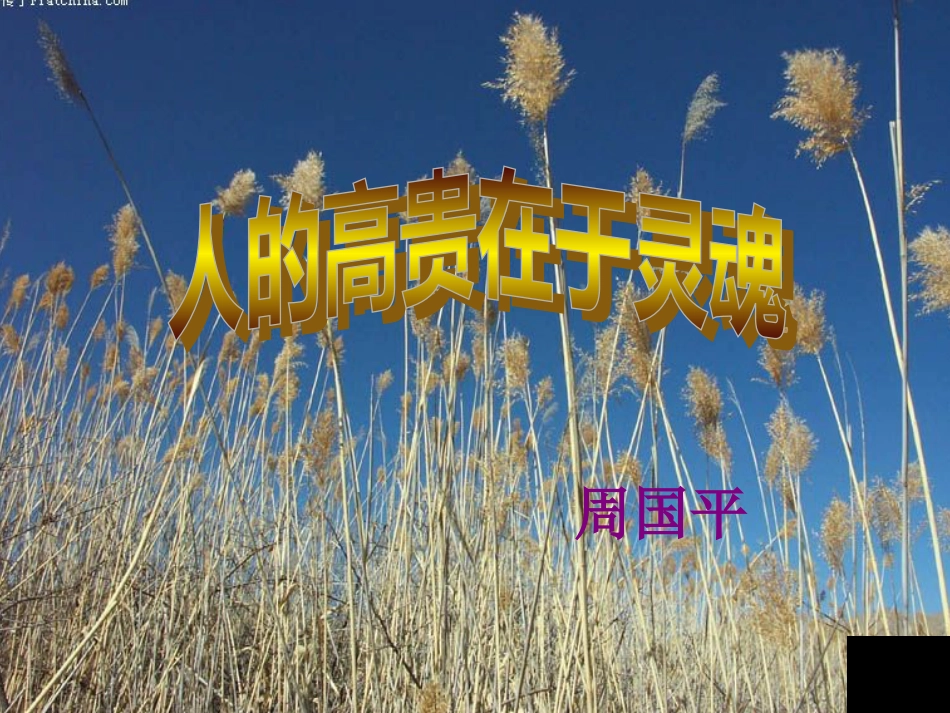 苏教版八年级下册《人的高贵在于灵魂》课件[共21页]_第1页