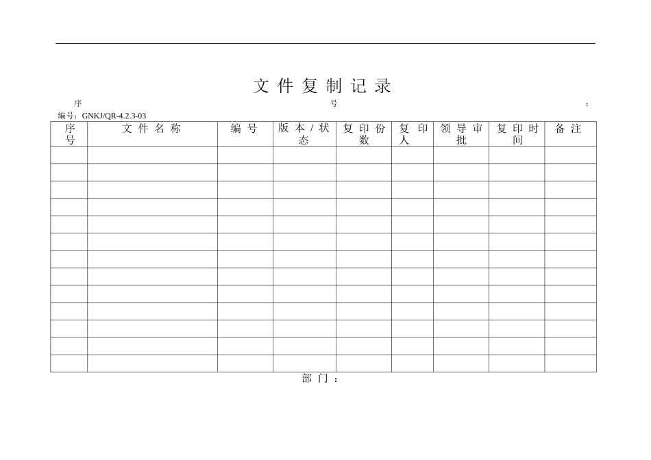 某医疗器械公司质量手册表格[共81页]_第3页