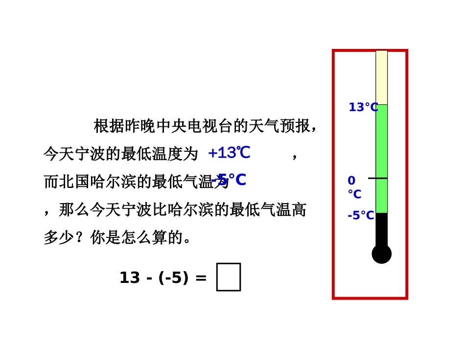 横桥中学 吉光霞 七年级数学 有理数的减法_第3页