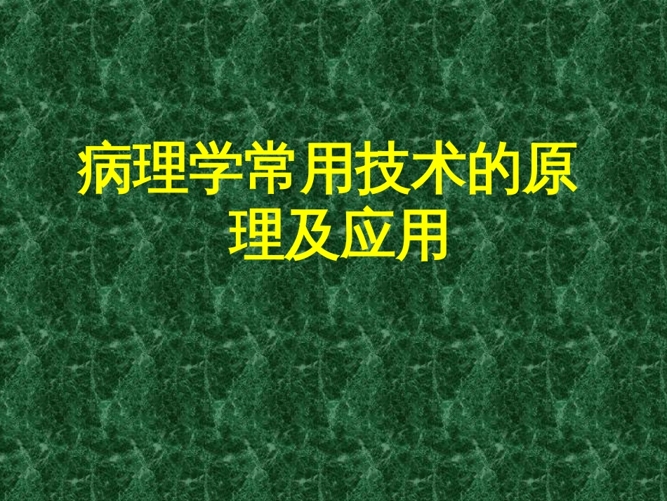 第十七章 病理学常用技术的原理及应用[共33页]_第1页