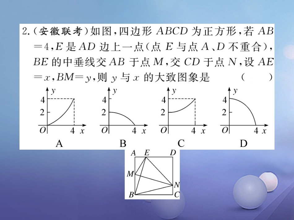 安徽省届中考数学 高频题型专题 函数图象判断问题课件[共17页]_第3页