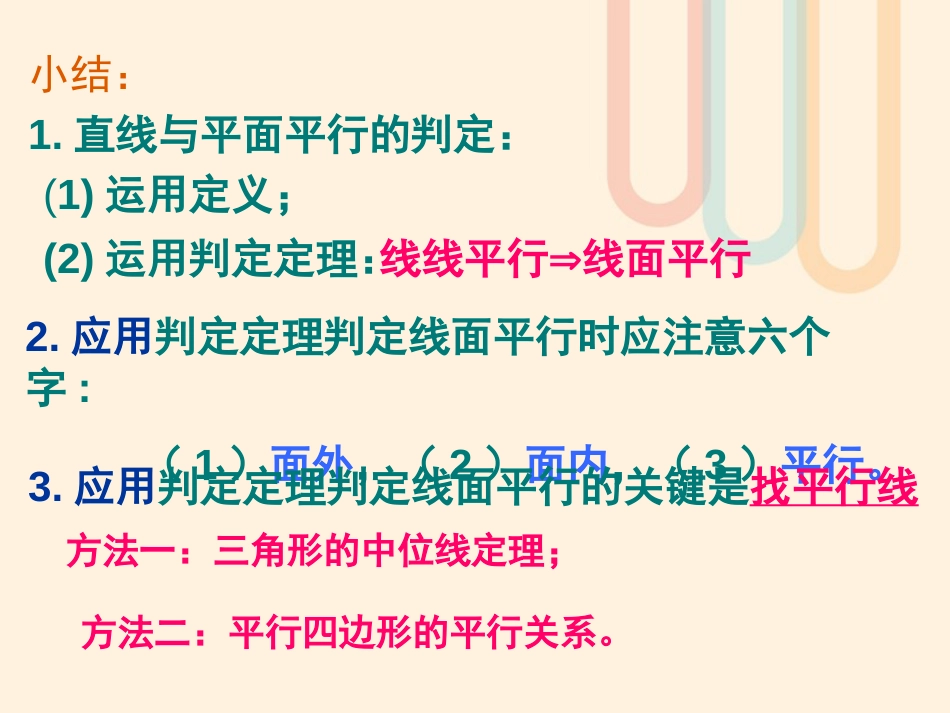 广东省台山市高中数学 第二章 点、直线、平面之间的位置关系 2.2.2 面面平行的判定课件 新人教A版必修[共14页]_第2页