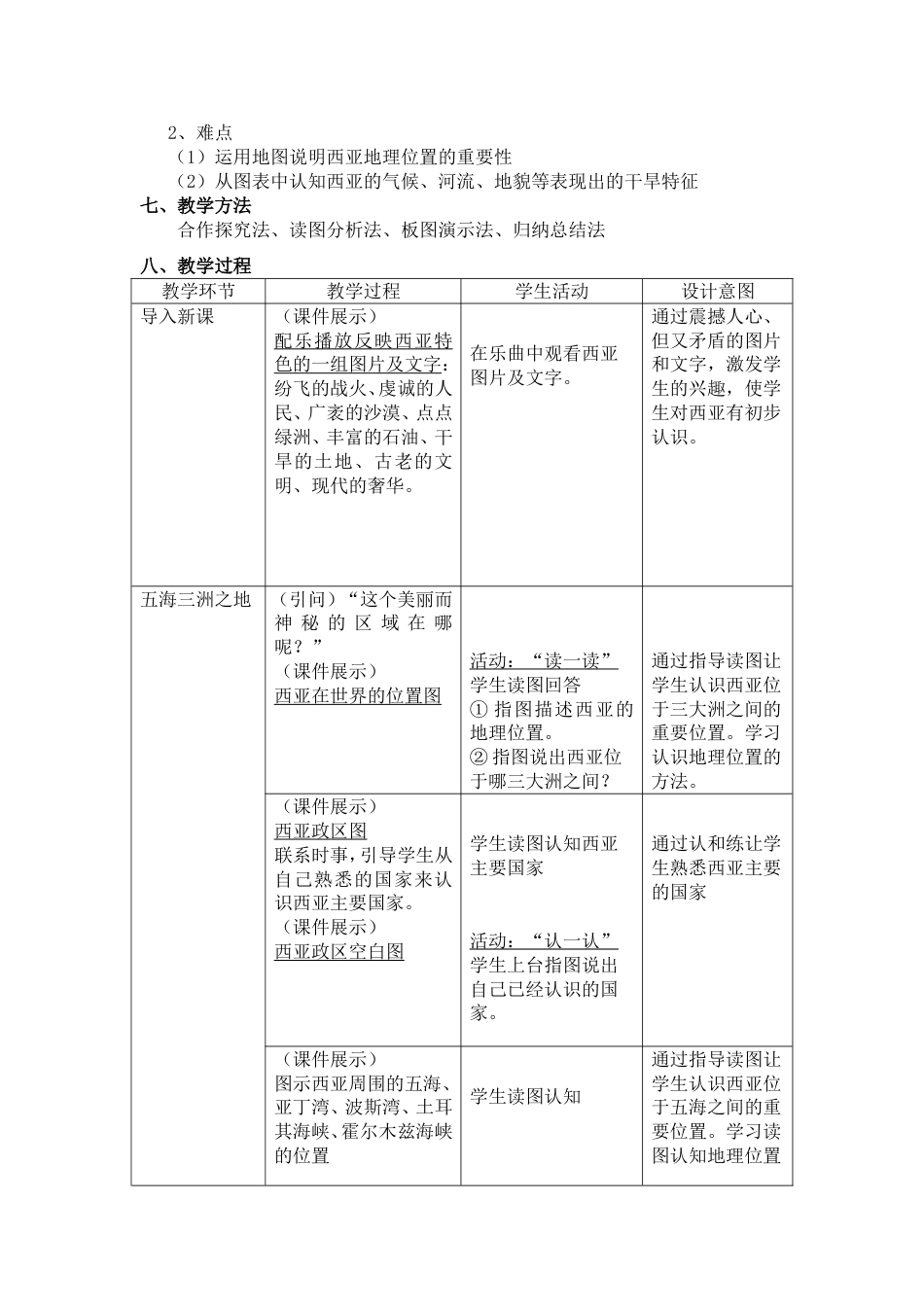 西亚教学设计[共8页]_第2页