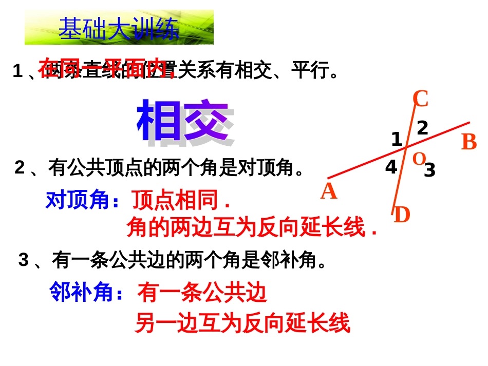 第五章 相交线与平行线 复习课[共17页]_第2页