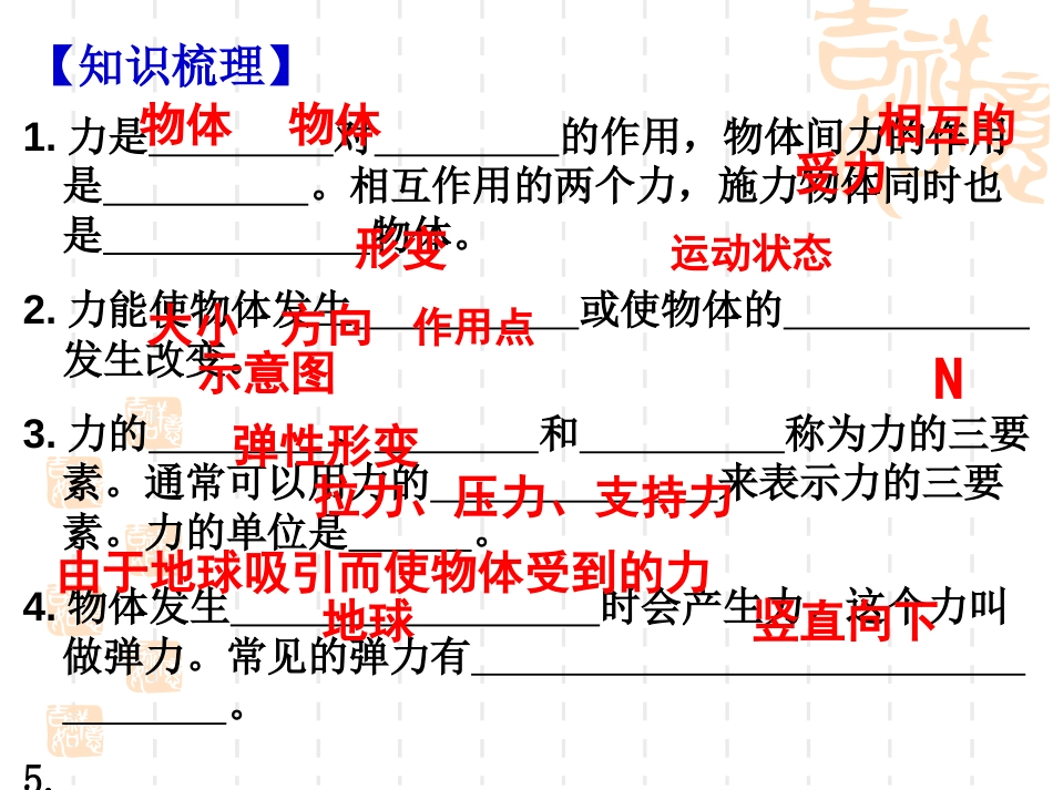 苏科版第八章《力》复习课_第3页