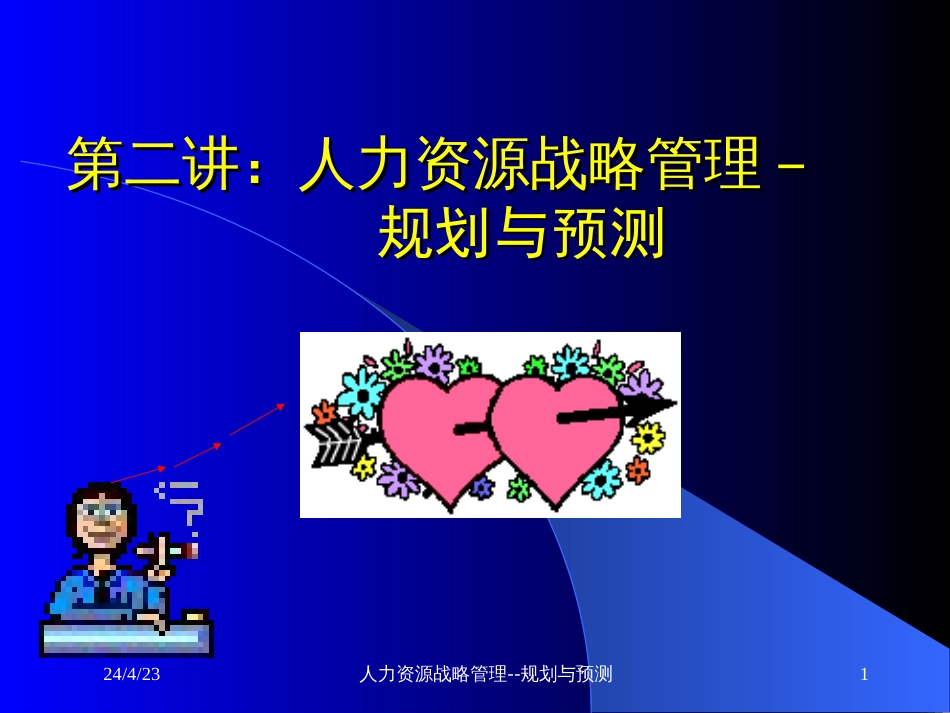 第二讲人力资源战略管理－规划与预测_第1页