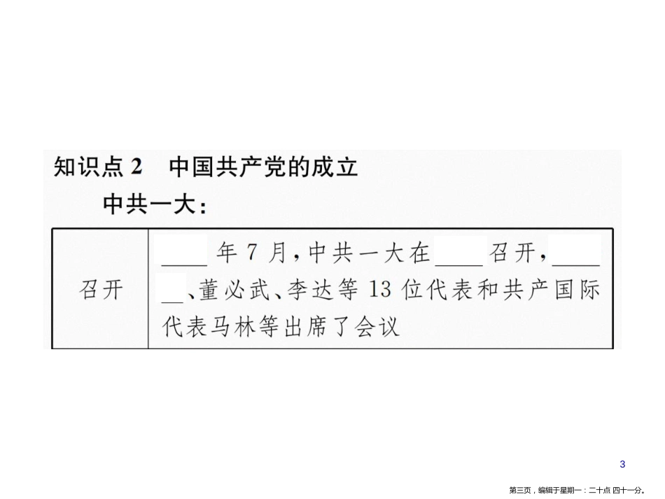 第四单元  第14课  中国共产党诞生_第3页