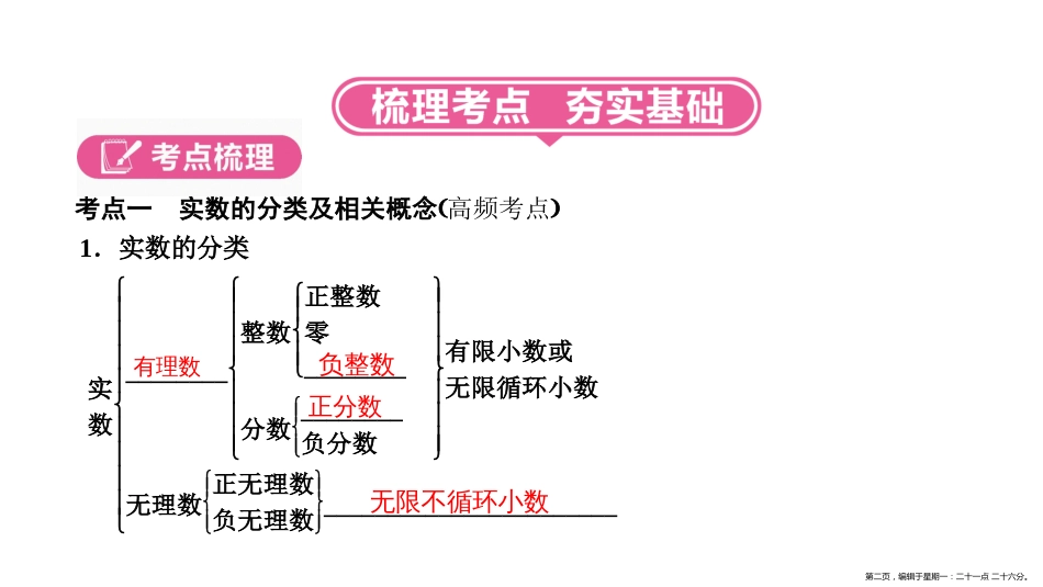 第一部分   第一章　 第1讲　实数(6～9分)_第2页