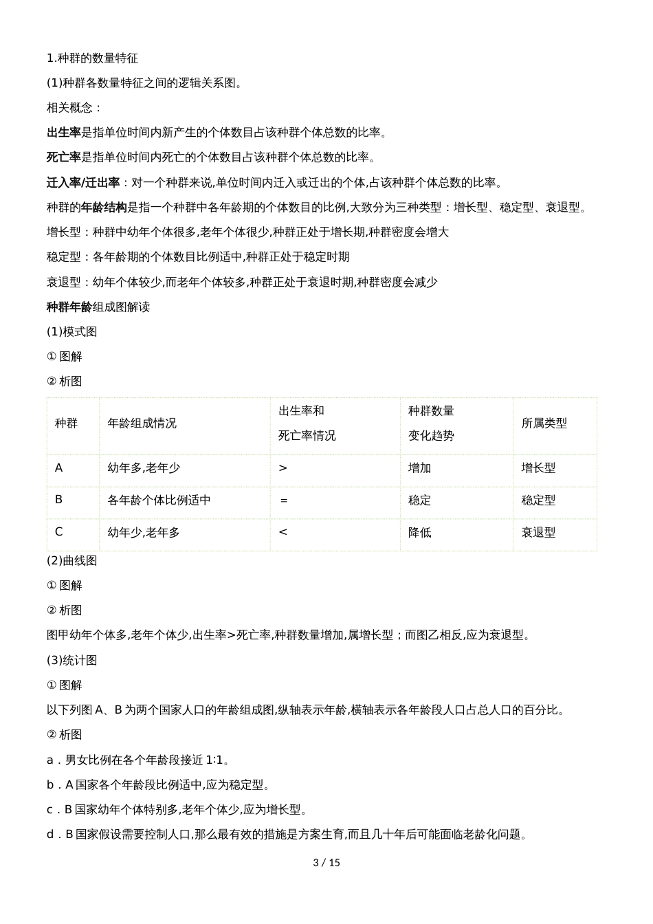 4.1种群的特征  教案_第3页