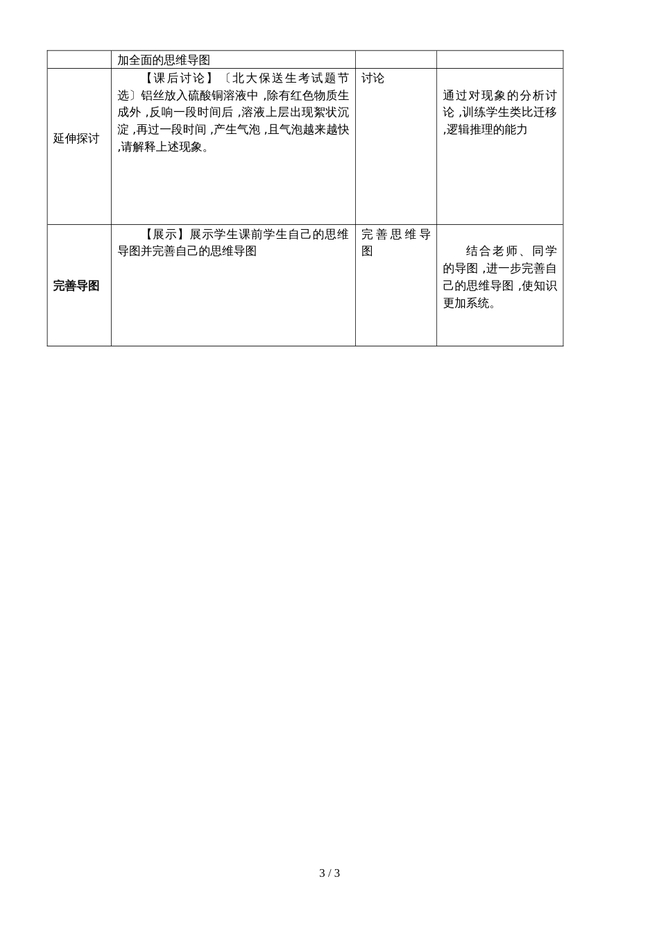 度高考化学复习：思维导图与《原电池》复习 教学设计（Word版）_第3页