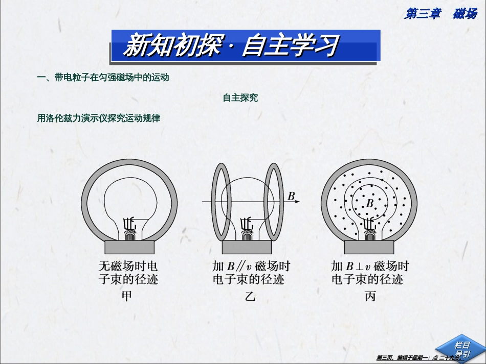 第三章第六节 带电粒子在匀强磁场中的运动_第3页