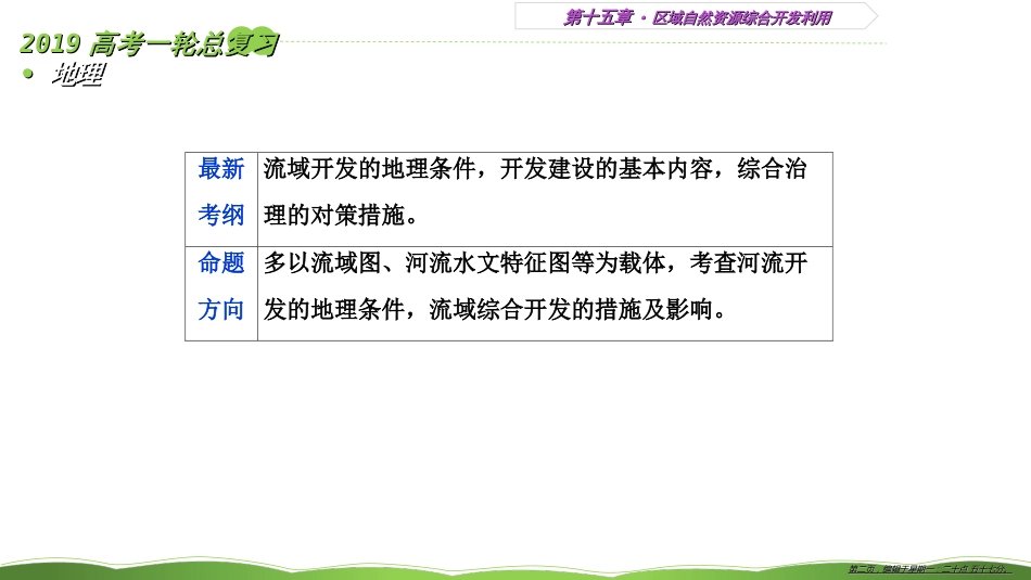 第四十二讲 流域的综合开发——以美国田纳西河流域为例 课件40_第2页