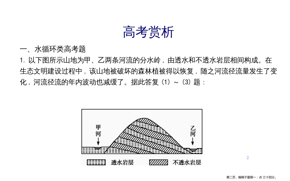 第三章章末整合 水循环_第2页