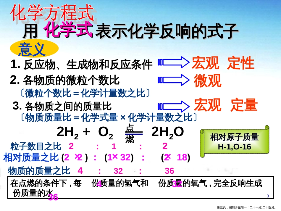 第五章第二节 化学反应的表示（共16张ppt）_第3页