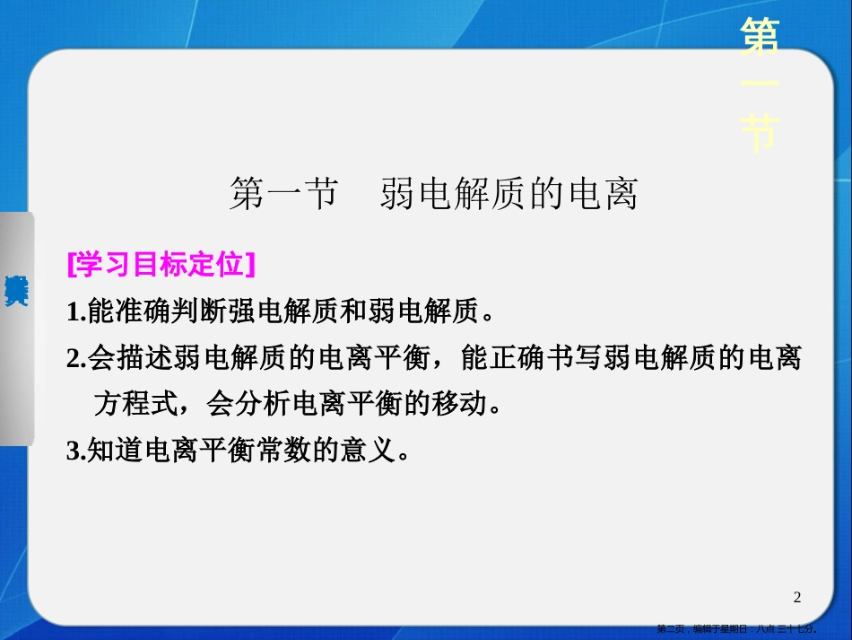 第三章 第一节弱电解质的电离PPT31张_第2页