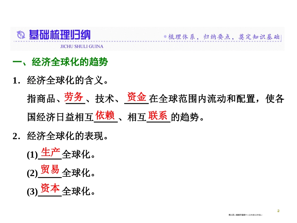 第十一课    第一框　面对经济全球化_第2页