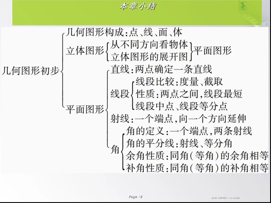 第四章第9课时 几何图形初步 单元复习_第2页