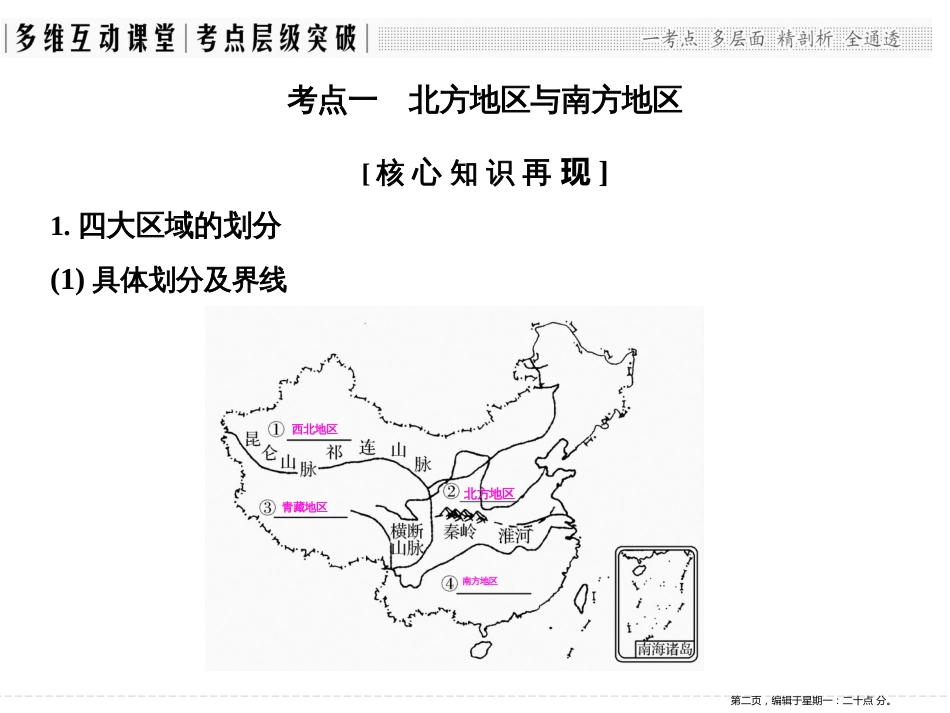 第十五单元 第二节中国地理分区（共60张PPT）_第2页