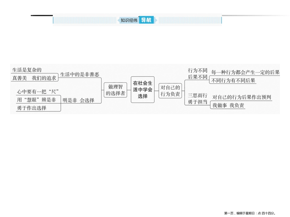 第十单元　在社会生活中学会选择_第1页