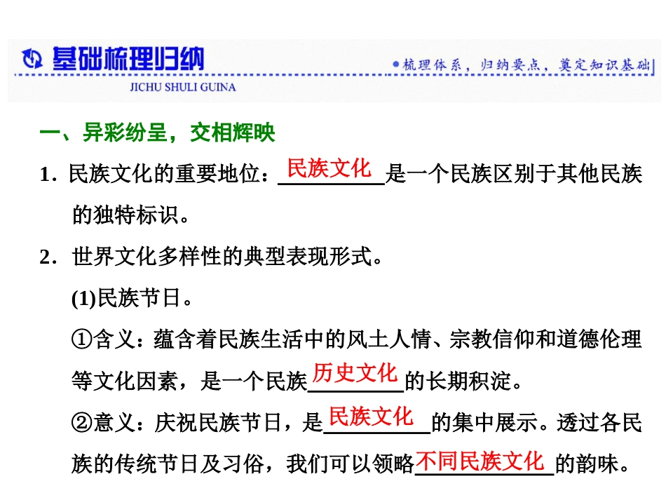 第三课　第一框　世界文化的多样性_第2页