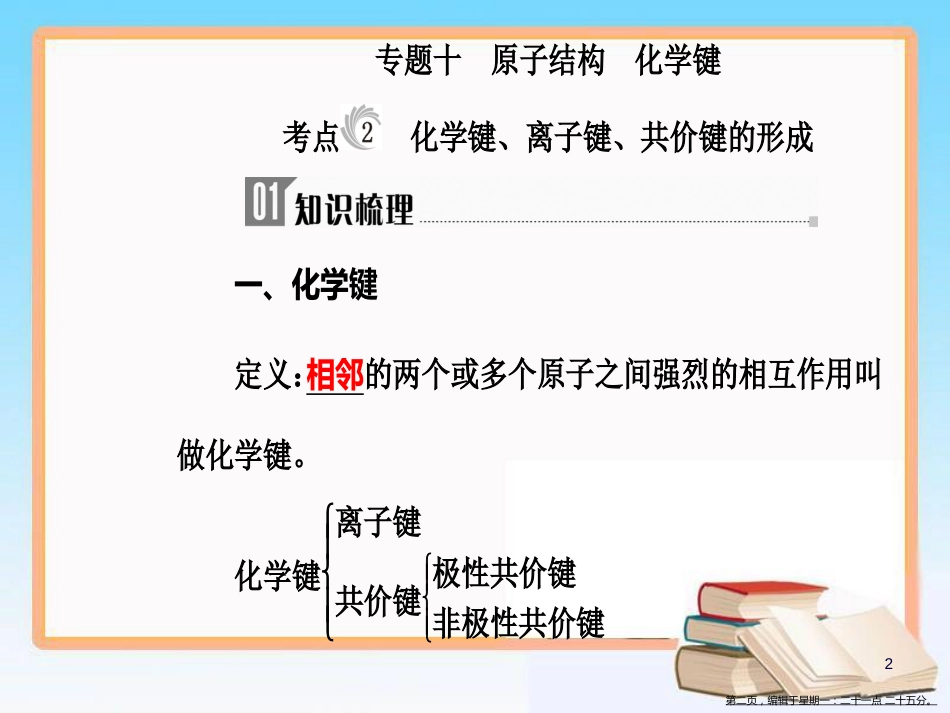 第五章专题十考点2化学键、离子键、共价键的形成_第2页