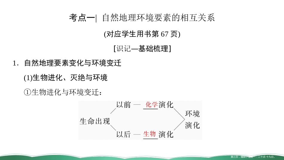 第十一讲 自然地理要素变化与环境变迁 自然地理环境的整体性 课件_第3页