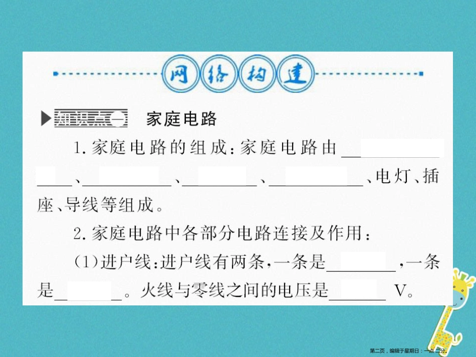 第十九章生活用电整理与复习课件（含答案）_第2页