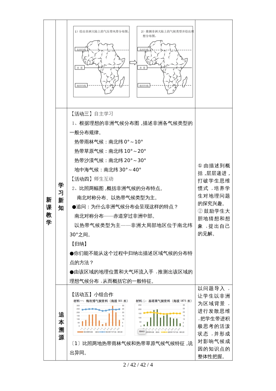 高二区域地理复习课非洲教学设计_第2页